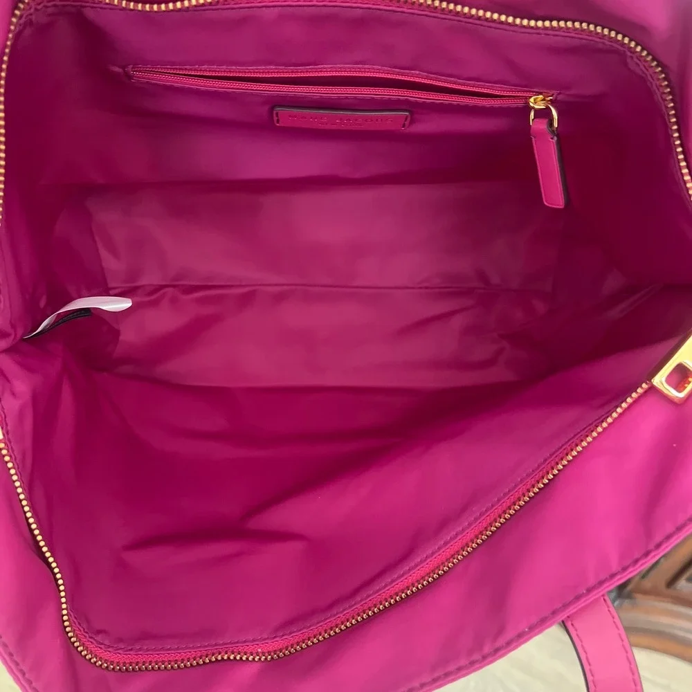 Marc Jacobs NWOT Wingman Nylon Tote in Pink w/Gold Hardware.
